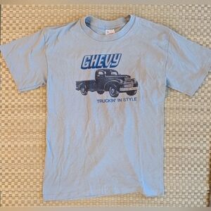Vintage Sportswear Chevy T-shirt Gray Unisex Size Large Mase in USA *See Measure